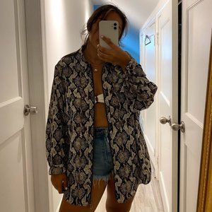 Michael Kors Snakeskin Zip Up